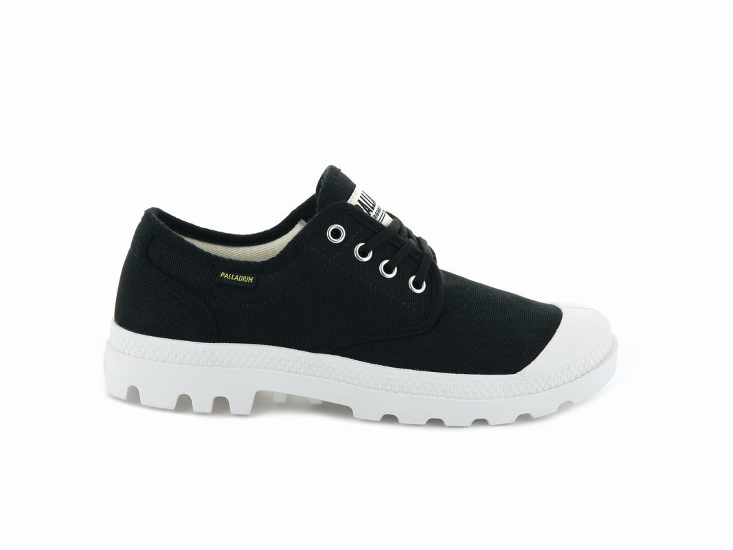 Palladium Pampa Oxford Originale Mens Shoes Black Australia [TPEGRJ-530]